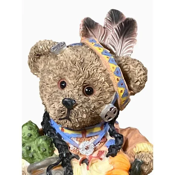 Thanksgiving Bears Autumn Harvest Decorative Collectible Figurine Set - Picture 6 of 13